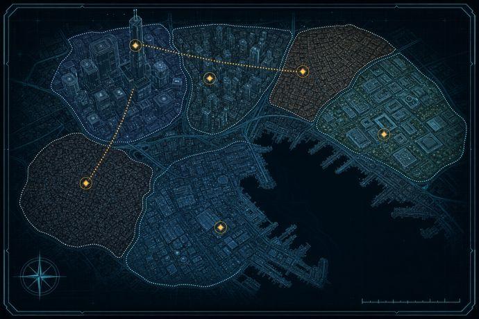 Mapa táctico de NeoTokio